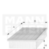 Filtro de aire MANN-FILTER C 26 144