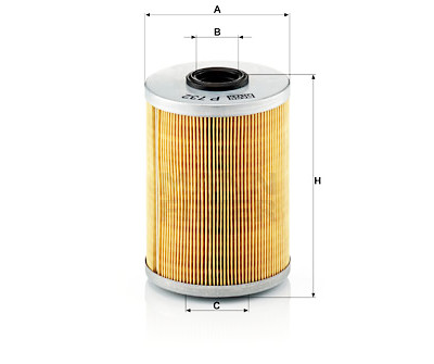 Filtro combustible MANN-FILTER P 732 x