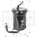 Filtro combustible MANN-FILTER WK 614/48