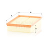 Filtro de aire MANN-FILTER C 30 035