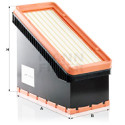Filtro de aire MANN-FILTER C 45 002