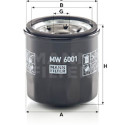 Filtro de aceite MANN-FILTER MW 6001