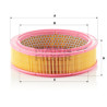 Filtro de aire MANN-FILTER C 2443/1