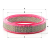 Filtro de aire MANN-FILTER C 2535/2