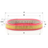 Filtro de aire MANN-FILTER C 3338