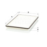 Filtro, aire habitáculo MANN-FILTER CU 3032