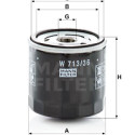 Filtro de aceite MANN-FILTER W 713/36