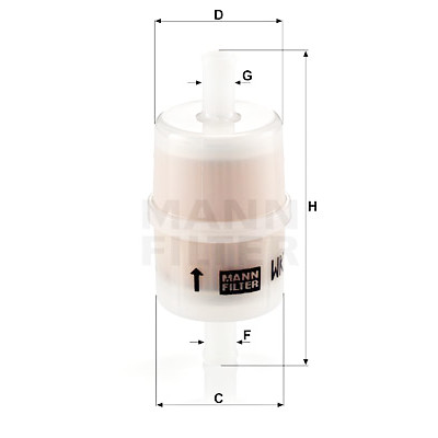 Filtro combustible MANN-FILTER WK 32/7