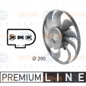 Ventilador, condensador del aire acondicionado BEHR HELLA SERVICE