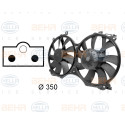 Ventilador, refrigeración del motor BEHR HELLA SERVICE