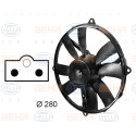 Ventilador, condensador del aire acondicionado BEHR HELLA SERVICE