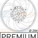 Ventilador, condensador del aire acondicionado BEHR HELLA SERVICE