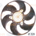 Ventilador, refrigeración del motor BEHR HELLA SERVICE