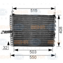 Condensador, aire acondicionado BEHR HELLA SERVICE