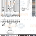 Evaporador, aire acondicionado BEHR HELLA SERVICE