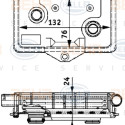 Radiador de aceite, aceite motor BEHR HELLA SERVICE