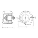 Motor eléctrico, ventilador habitáculo