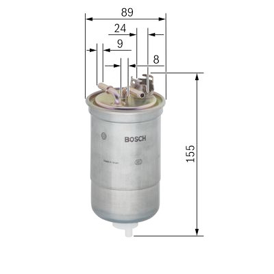 Filtro combustible BOSCH 0 450 906 409