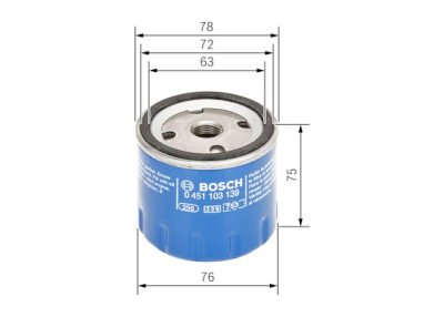 Filtro de aceite BOSCH 0 451 103 139