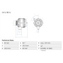 Alternador BOSCH 0 986 039 300