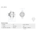 Alternador BOSCH 0 986 042 790