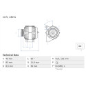 Alternador BOSCH 0 986 042 840