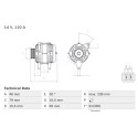 Alternador BOSCH 0 986 049 500