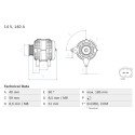 Alternador BOSCH 0 986 083 160