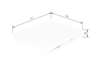 Filtro, aire habitáculo BOSCH 1 987 435 003