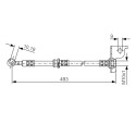 Tubo flexible de frenos BOSCH 1 987 476 370