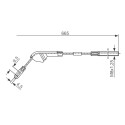 Cable de accionamiento, freno de estacionamiento