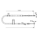 Cable de accionamiento, freno de estacionamiento