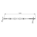 Cable de accionamiento, freno de estacionamiento