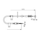 Cable de accionamiento, freno de estacionamiento