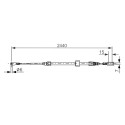 Cable de accionamiento, freno de estacionamiento BOSCH 1 987 477 880