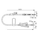 Cable de accionamiento, freno de estacionamiento