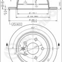Juego de discos de freno BREMBO 08.6968.10