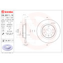 Juego de discos de freno BREMBO 08.9511.10