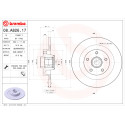 Juego de discos de freno BEARING DISC LINE BREMBO 08.A826.17