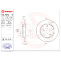Juego de discos de freno BREMBO 08.A912.10 