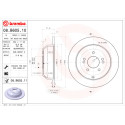Juego de discos de freno BREMBO 08.B605.10