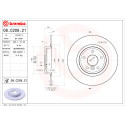Juego de discos de freno BREMBO 08.C208.21