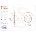 Juego de Discos de freno COATED DISC LINE BREMBO 09.5457.31