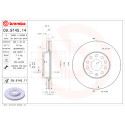 Juego de Discos de freno COATED DISC LINE BREMBO 09.9145.11
