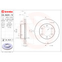 Juego de discos de freno BREMBO 09.A634.10
