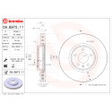 Juego de discos de freno COATED DISC LINE BREMBO 09.B972.11