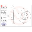 Juego de discos de freno BREMBO 09.C114.11