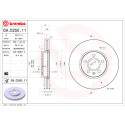 Juego de Discos de freno BREMBO 09.D250.11