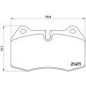 Juego de 4 pastillas de freno BREMBO P 06 018