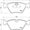 Juego de 4 pastillas de freno BREMBO P 06 022